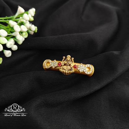 92.5 Silver With Gold Polish Bangle Top-RCR146
