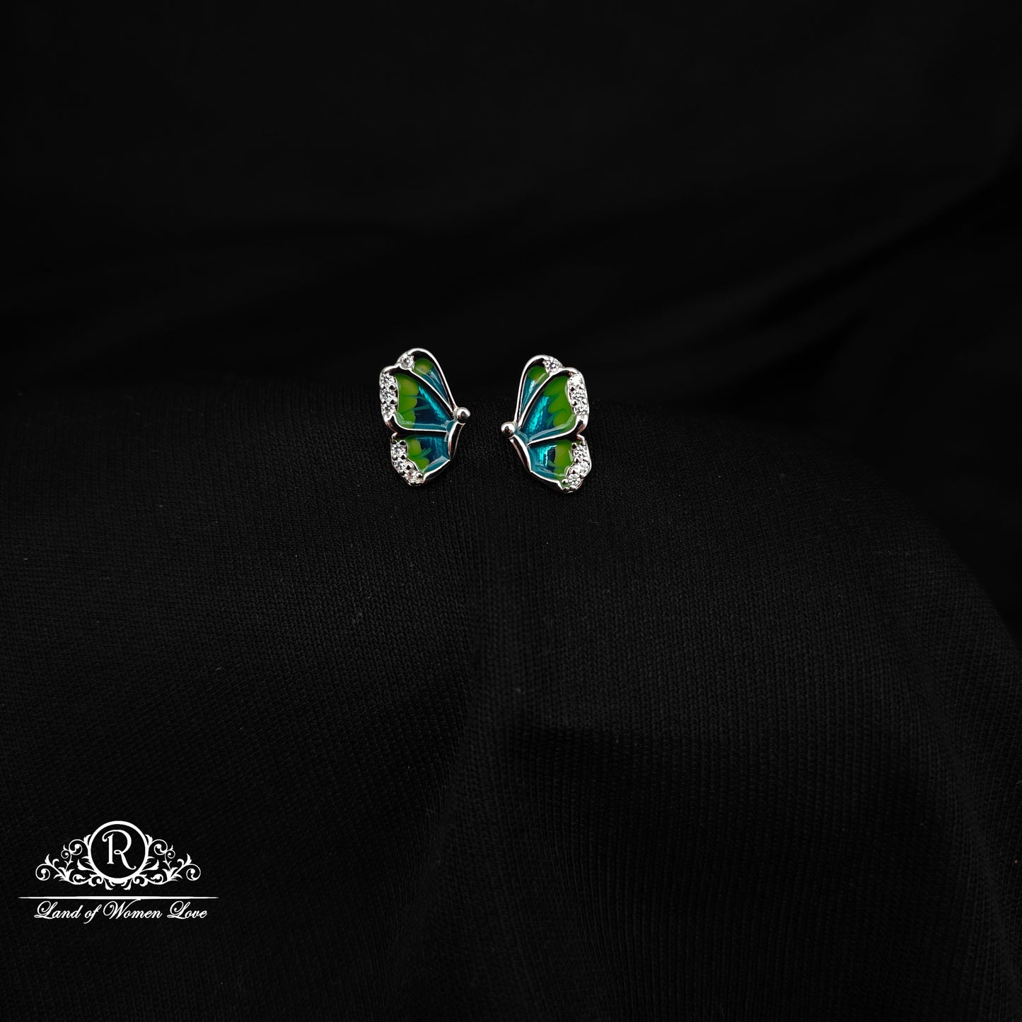 92.5 SILVER KIDS SPECIAL BUTTERFLY EARRINGS -RCG358