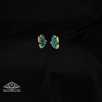 92.5 SILVER KIDS SPECIAL BUTTERFLY EARRINGS -RCG358