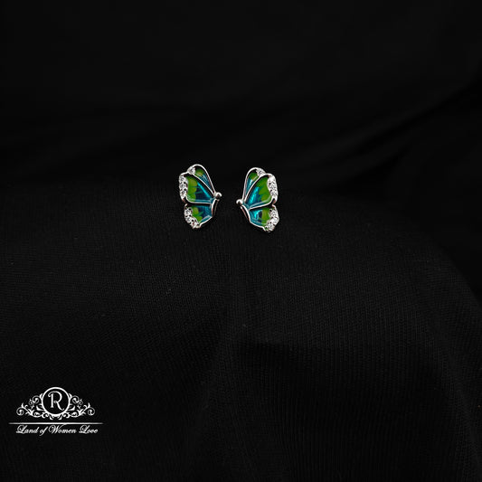 92.5 SILVER KIDS SPECIAL BUTTERFLY EARRINGS -RCG358