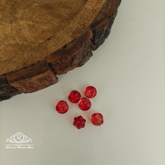 GLASS PUMPKIN BEADS-RCJM254