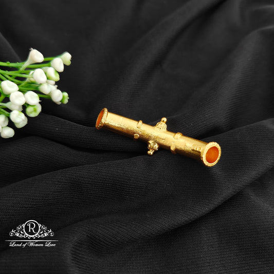 92.5 Silver With Gold Polish Bangle Top-RCM1565