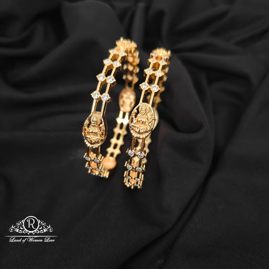 92.5 SILVER ROSE GOLD POLISH BANGLES-RCM1416