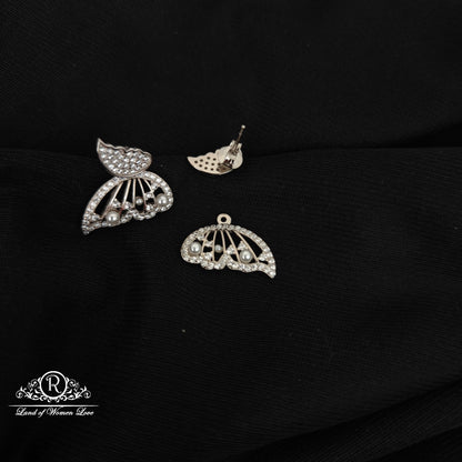 92.5 SILVER BUTTERFLY EARRINGS-RCG304