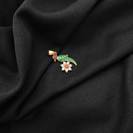 92.5 silver parrot with flower design locket -RCKJ05
