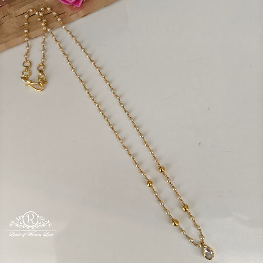 92.5-SILVER PEARLS CHAIN-RCNJ042