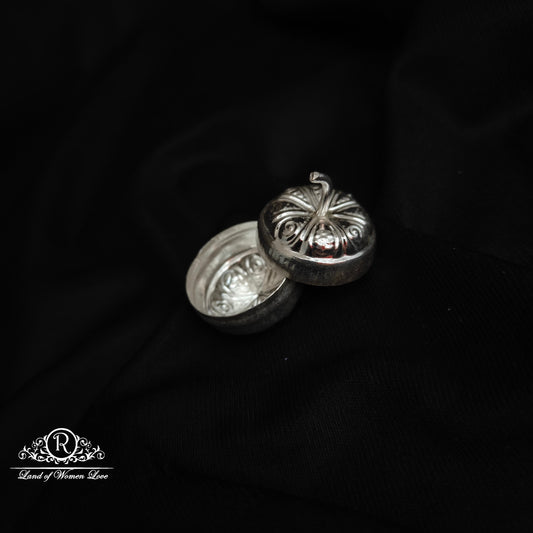 SILVER PUMPKIN DESIGN KUMKUM DABBI-RCRS080