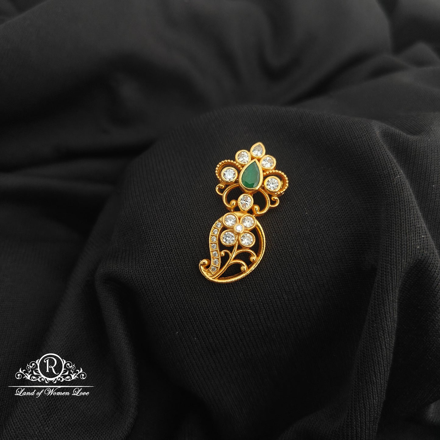 92.5 Silver with gold polish pendant -RCR228