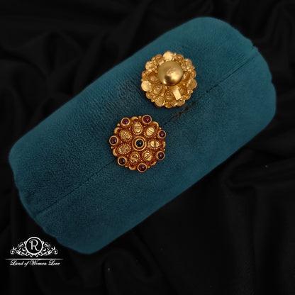 92.5 silver nakshi earrings -RCH1151