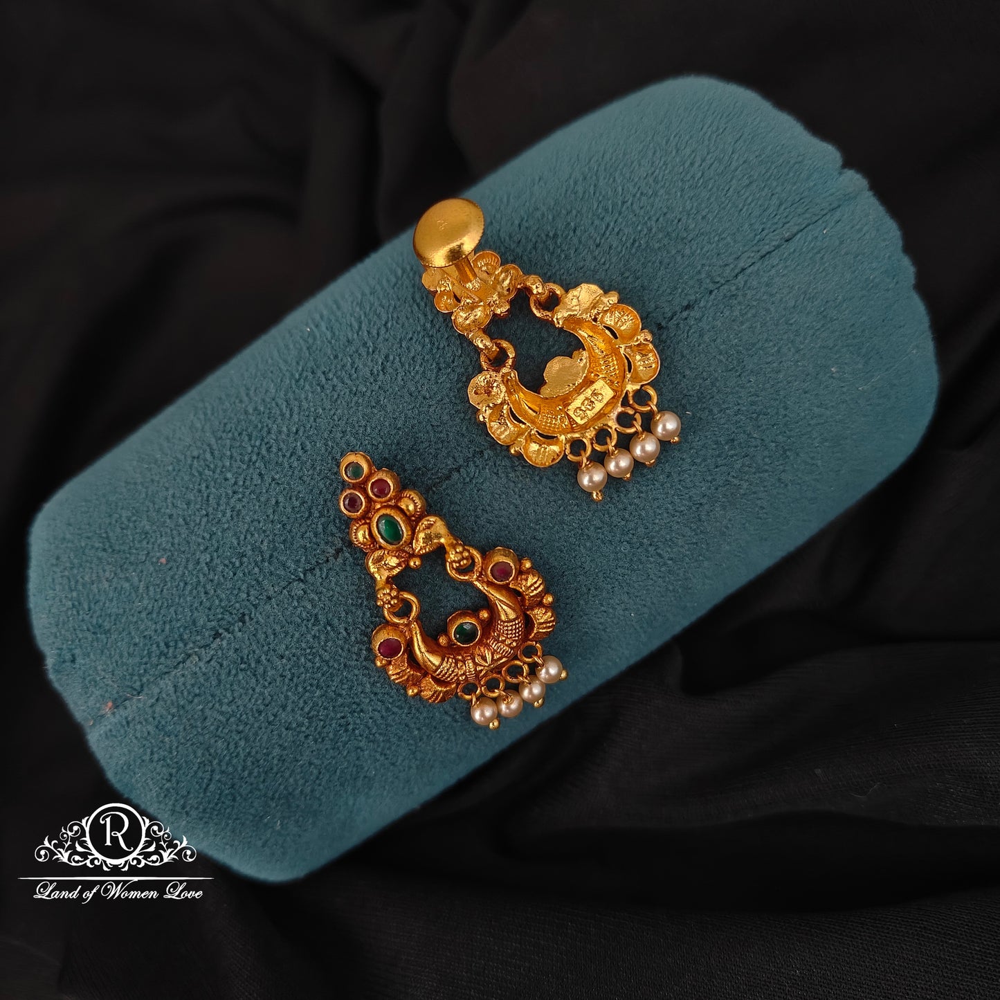 92.5 SILVER CHANDBALI EARRINGS-RCJR1035