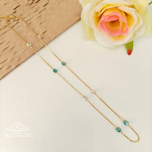 92.5 silver beads chain -RCVH38