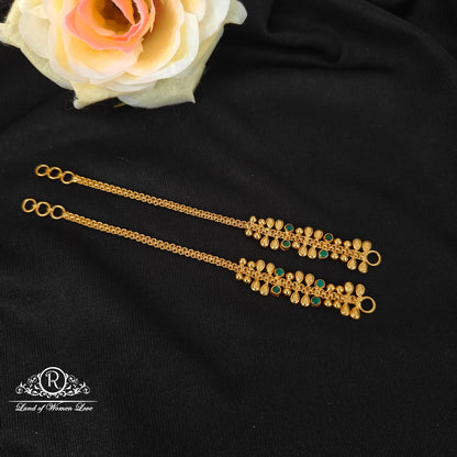 92.5 Silver Plain long Model Earchains-RCJR1149