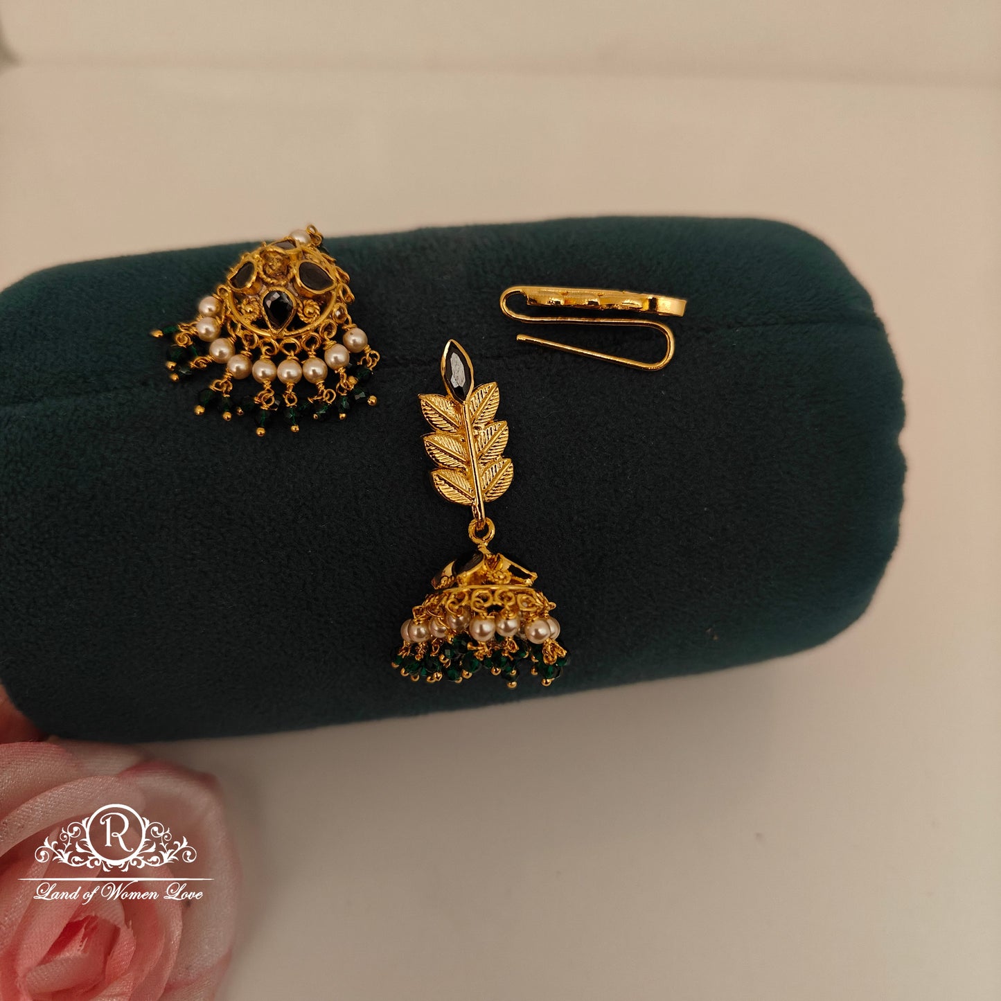 92.5 Silver changeable jumkas-RCBH020