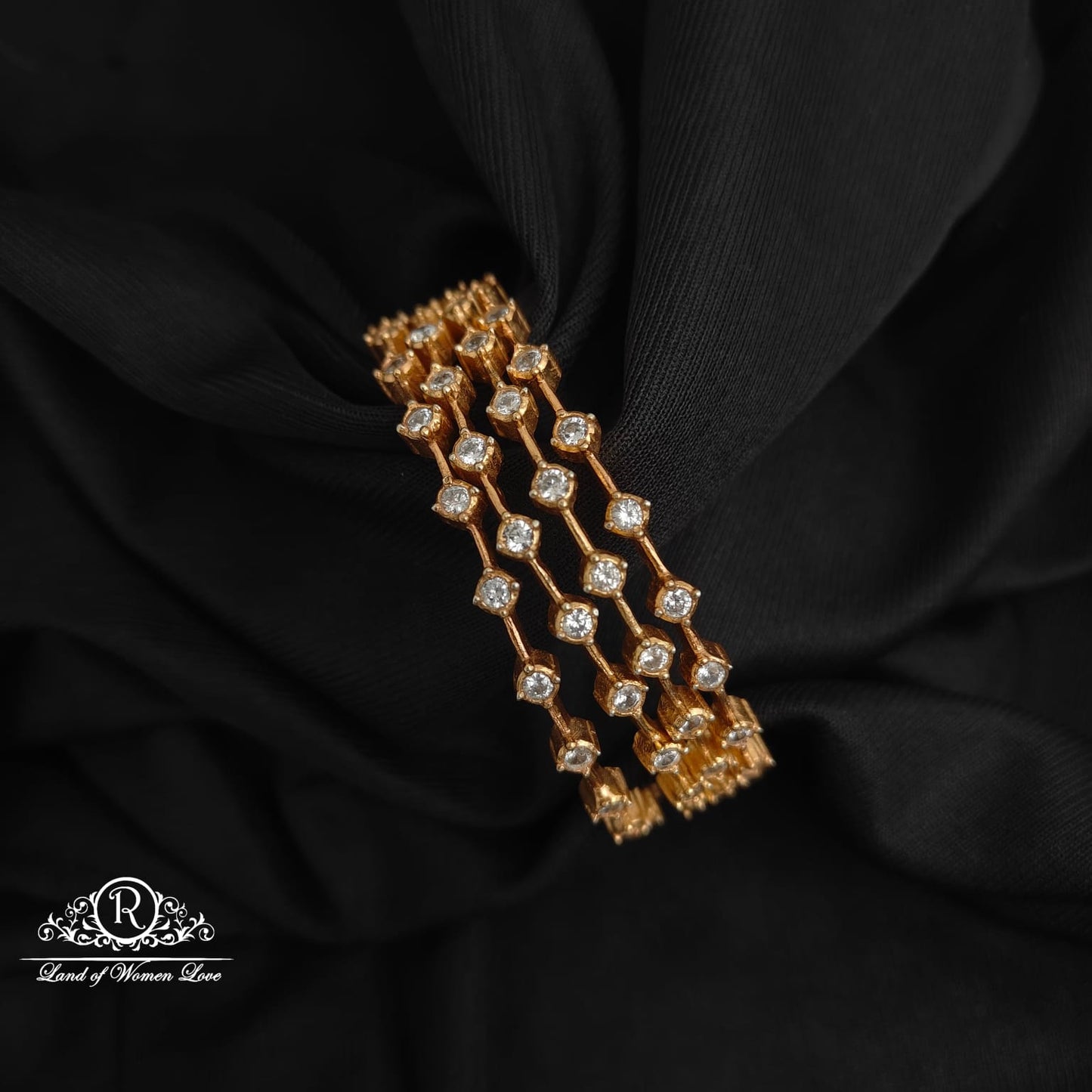 Silver Diamond replica Design Bangles-RCH512