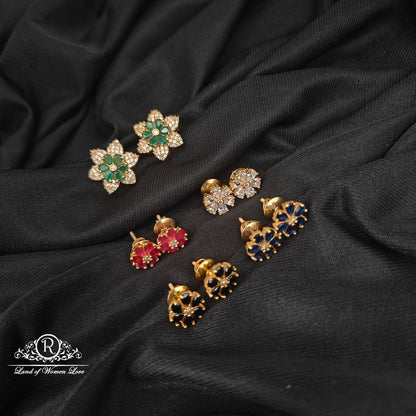 92.5 Silver Changble Model  Earrings-RCJR1111