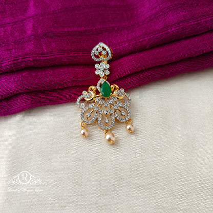 92.5 SILVER Diamond Finishing Pendant-RCSB006