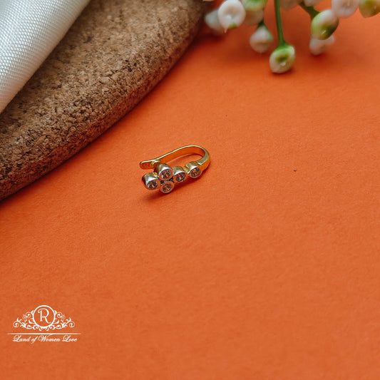 92.5 SILVER Diamond Finishing Nose Pin-RCCP91-1