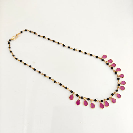 92.5-silver-with-gold-polish-black beads-RCH1037