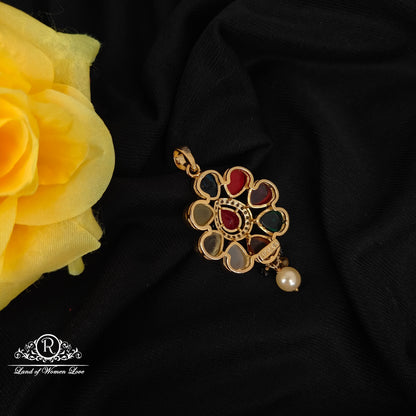 92.5 SILVER NAVARATNA LOCKET-RCMB003