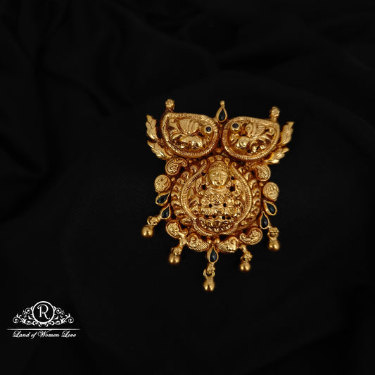 92.5-SILVER LAKSHMI DEVI MALA LOCKET-RCZ982