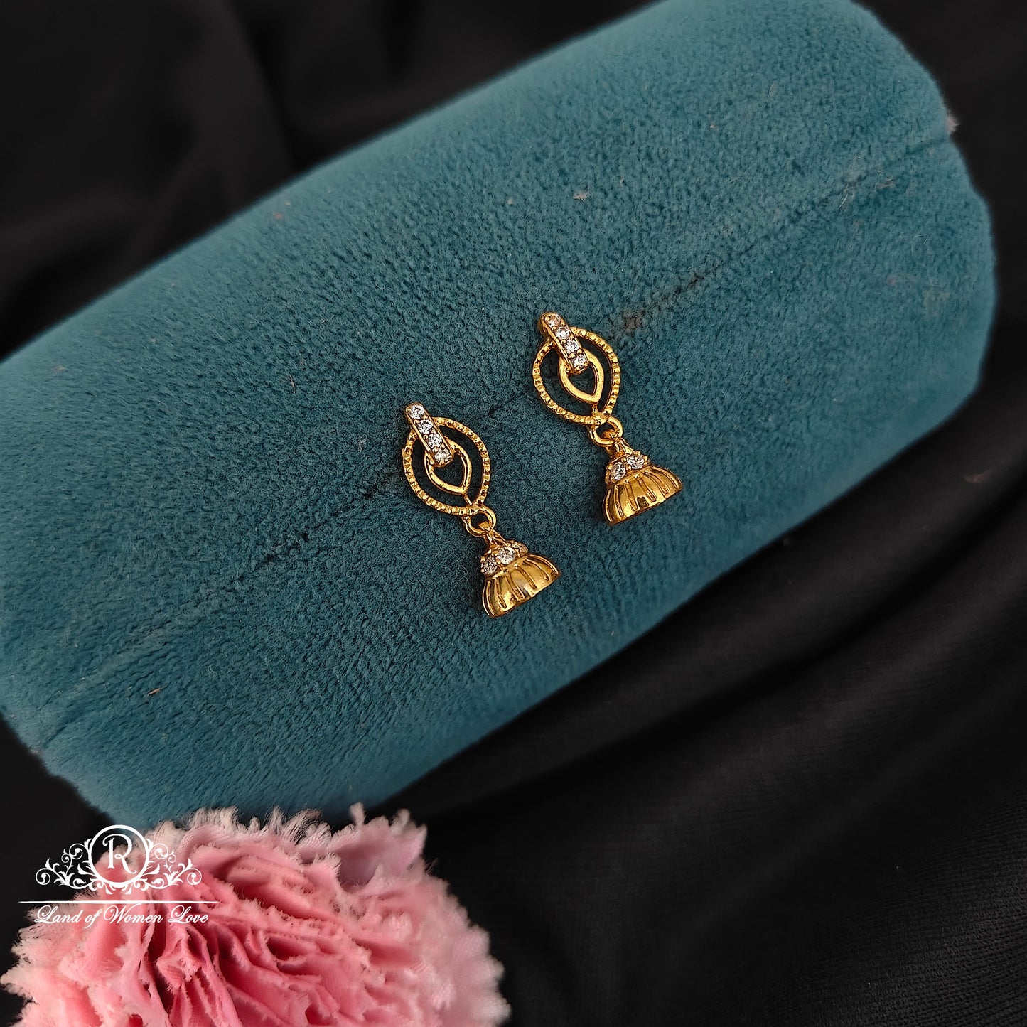 92.5 silver kids small size jumka-RCJR1031