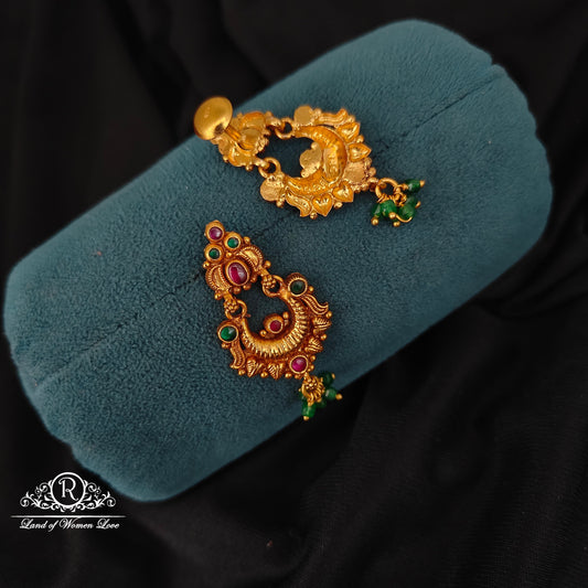 92.5 SILVER CHANDBALI EARRINGS-RCJR1048