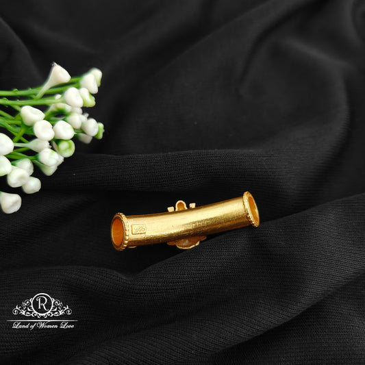 92.5 Silver With Gold Polish Bangle Top-RCM1566
