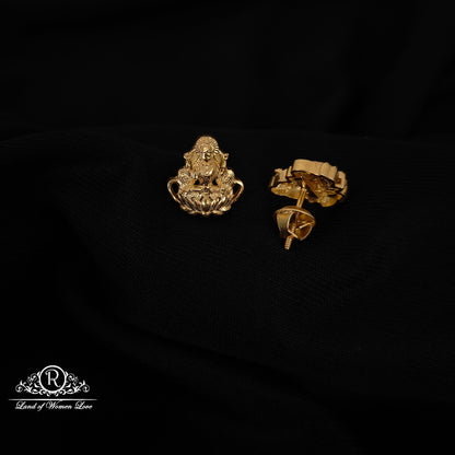 92.5-SILVER LAKSHMI DEVI EARRINGS-RCH1140