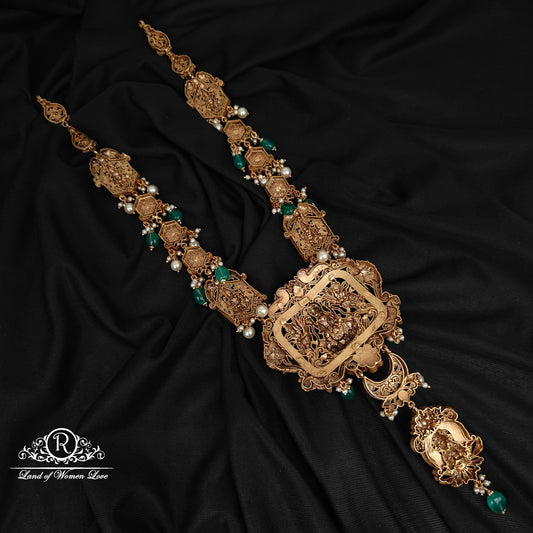 92.5-SILVER 3DDESGIN  LAKSHMI DEVI HARAM-RCAZ03