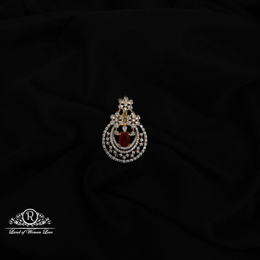 92.5 SILVER DIAMOND FINISHING PENDANT-RCM1456