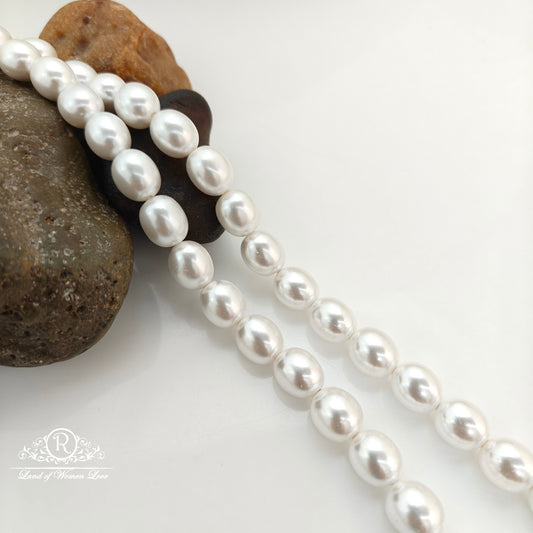 Oval shape pearls -RCJM248