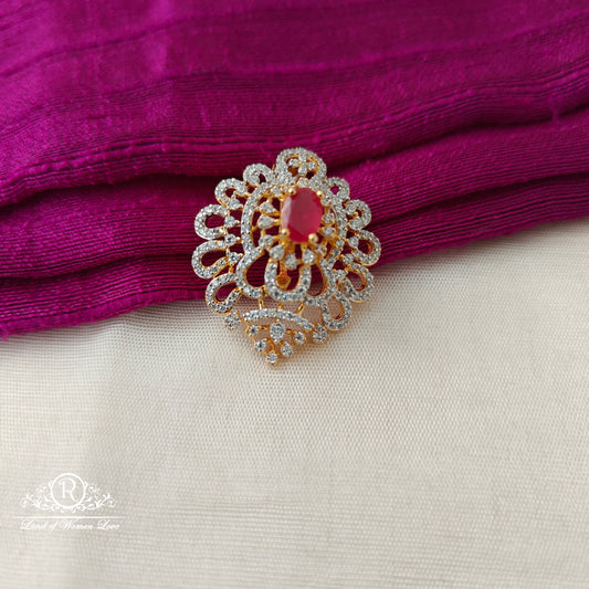 92.5 SILVER Diamond Finishing Pendant-RCSB005