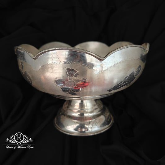 SILVER TRADITIONAL POOLLA BUTTA -RCRS105