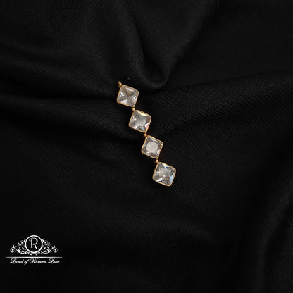 92.5 silver simple and cute mossinate side locket  -RCAA06