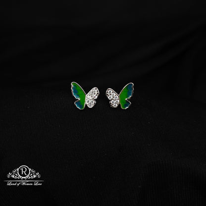 92.5 SILVER KIDS SPECIAL  BUTTERFLY EARRINGS-RCG359-2