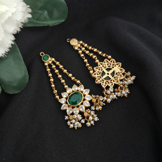 92.5-silver with gold polish hanging Model-RCH1341