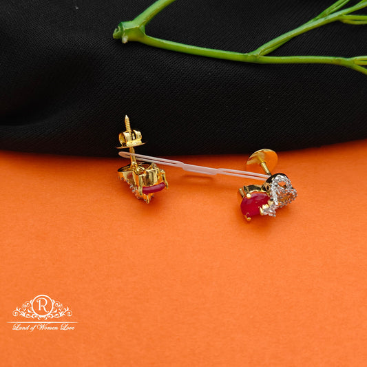 92.5 SILVER Diamond Finishing Earrings-RCCP106-1