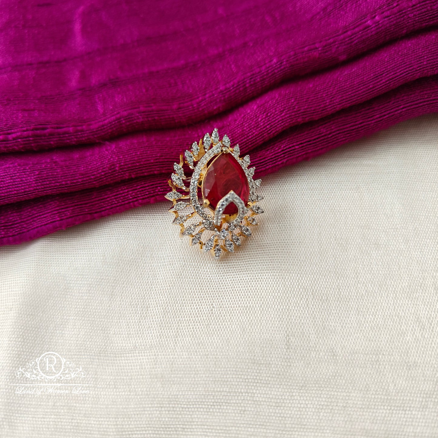 92.5 SILVER Diamond Finishing Pendant-RCSB014