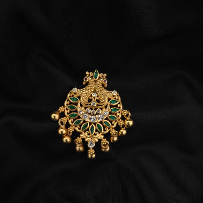 92.5 Silver with gold polish pendant -RCH1318