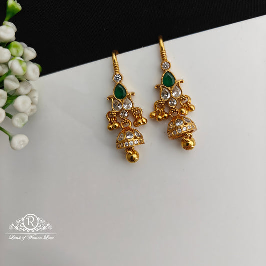 92.5 Silver Hook Model earrings-RCCP492