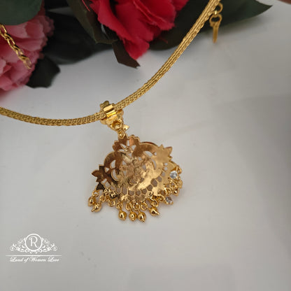 92.5 silver simple and Cute nanu patti necklace-RCK297-1