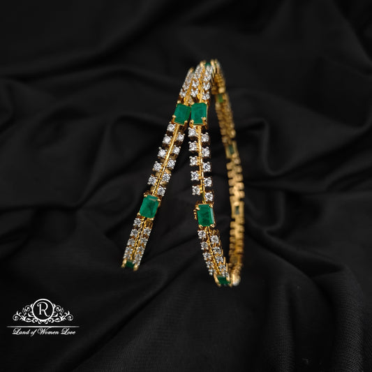 92.5 SILVER DIAMOND FINISHING BANGLES-RCZP03