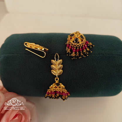 92.5 Silver changeable jumkas-RCBH018