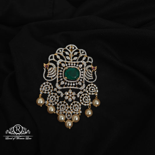 92.5 SILVER DIAMOND FINISHING PENDANT-RCM1461