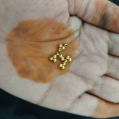 92.5 silver 3mm gold balls -RCAA16