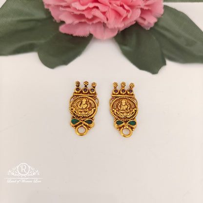 92.5-SILVER LAKSHMI DEVI SIDE LOCKETS -RCZ1045