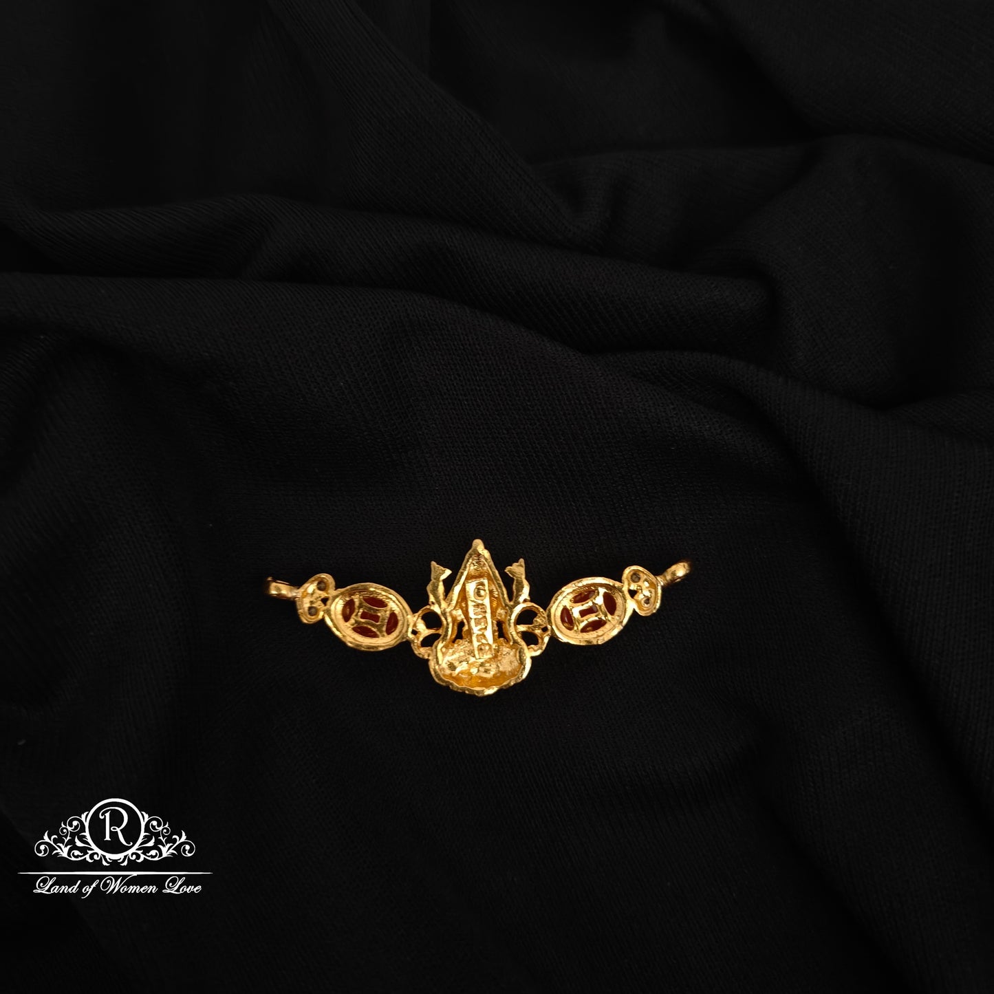 92.5 SILVER LAKSHMI DEVI MALA LOCKET-RCZP072