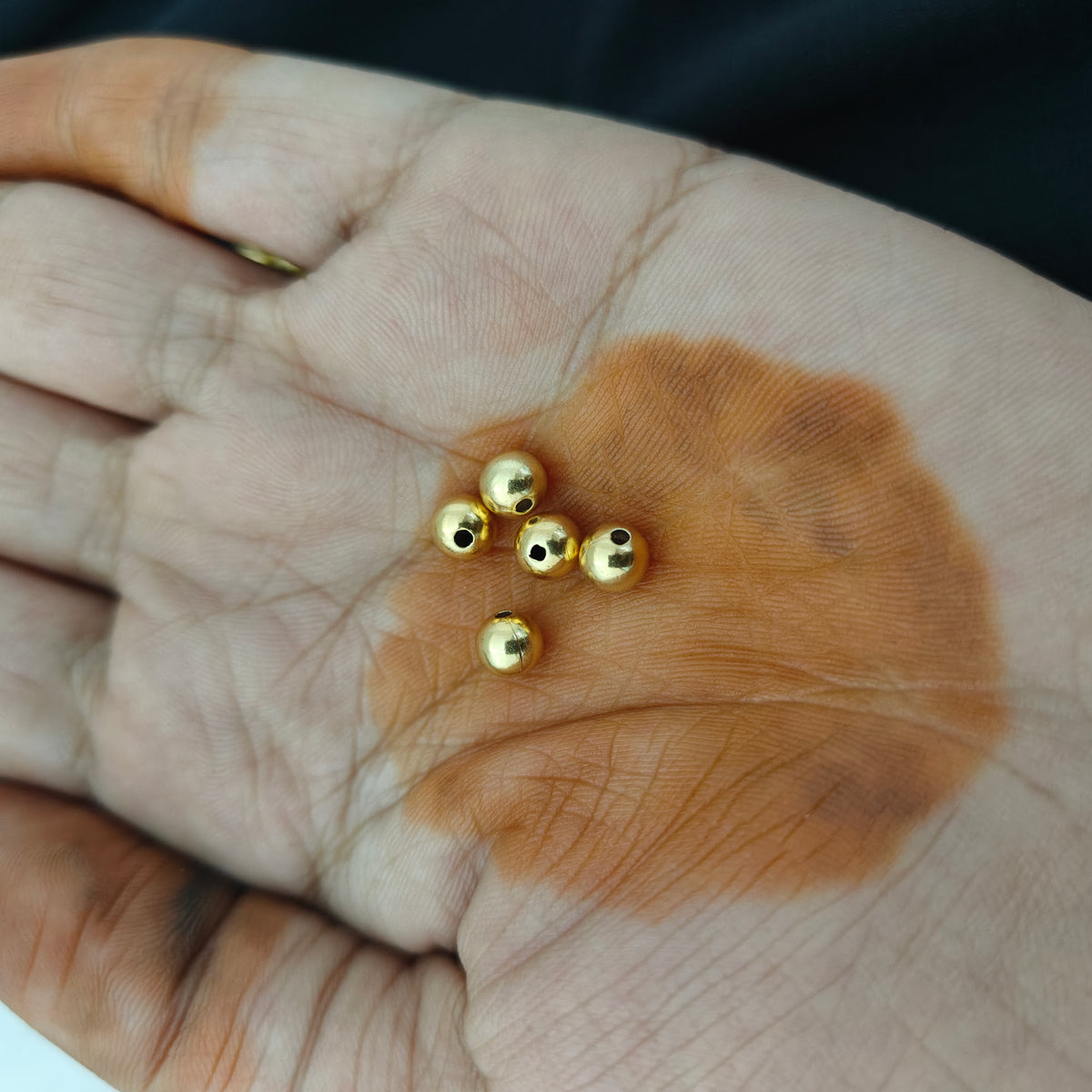 92.5 silver 5.5mm gold balls -RCAA18