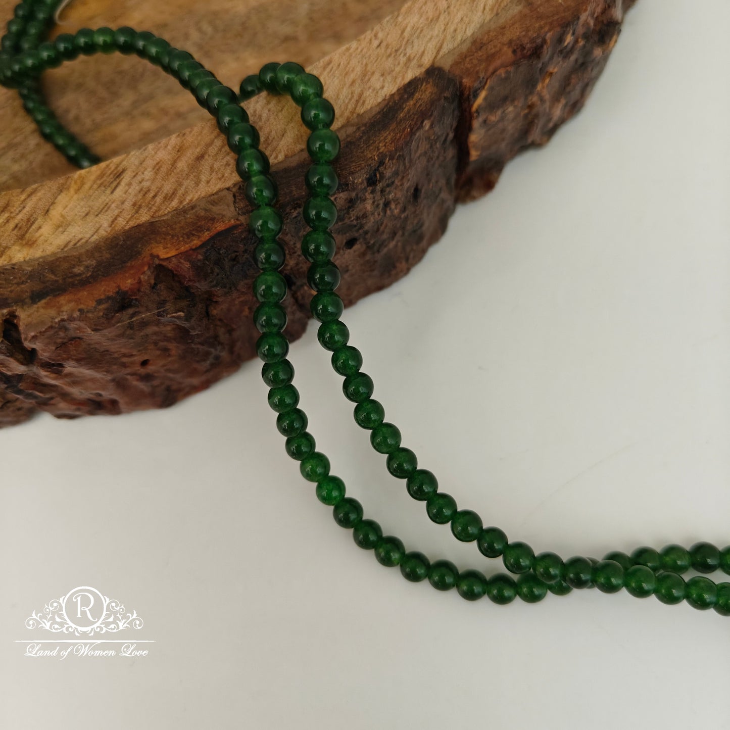 PLAIN GREEN BEADS-RCJM102