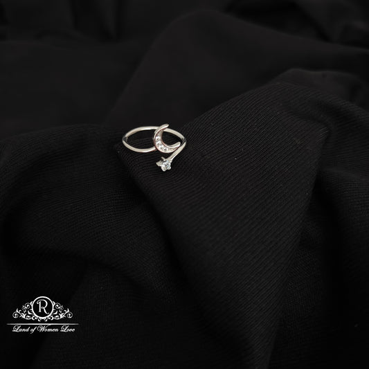 92.5 SILVER ADJUSTABLE FINGER RINGS-RCH1093